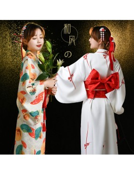 Japanese Anime Cosplay Ladies Fancy Dress Girls Costume Traditional Nihonkimono Ryokan Bath Robe Yukata Kimono Japan