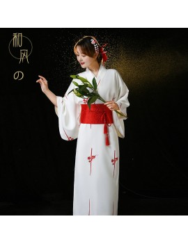 Japanese Anime Cosplay Ladies Fancy Dress Girls Costume Traditional Nihonkimono Ryokan Bath Robe Yukata Kimono Japan