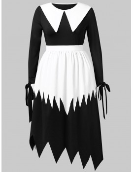 Plus Size Halloween Witch Cosplay Maxi Dress - 3x